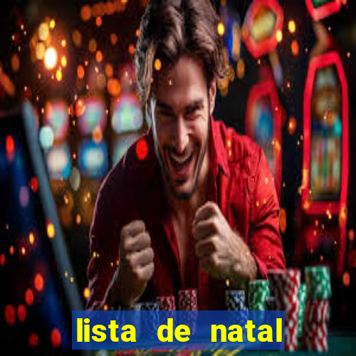 lista de natal para imprimir